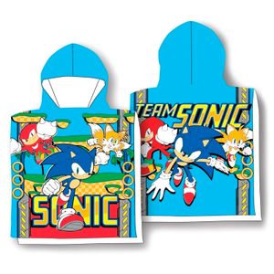 Sonic The Hedgehog microfibre poncho towel