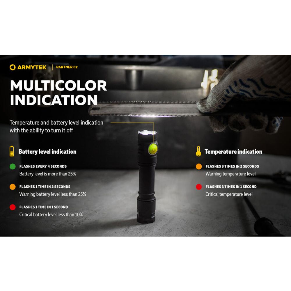 Armytek Baterijska lampa Partner C2 slika 22