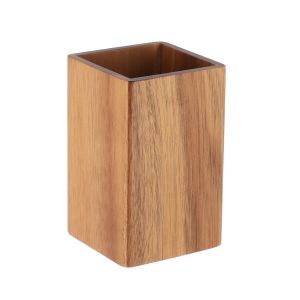 Tendance čaša za četkice 10.5x6.5x6.5 cm acacia 61114167