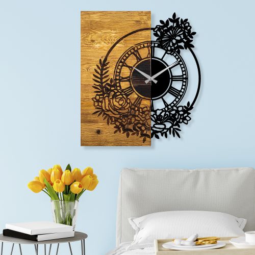 Wallity Ukrasni drveni zidni sat, Wooden Clock 14 slika 2