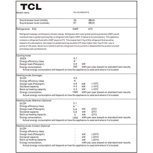 TCL klima uređaj Elite Inverter 6,8kW - TAC-24CHSD/XA73I slika 5