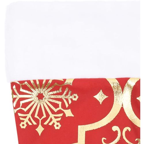 Luksuzna podloga za božićno drvce s čarapom crvena 90cm tkanina slika 5