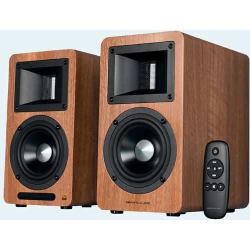 Edifier Airpulse A80 BT 2.0 100W speakers wood brown slika 1