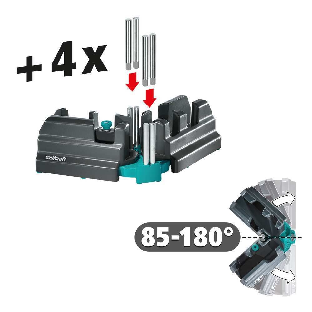 Wolfcraft Šablon Podesivi Za Kutno Rezanje 70 mm / 85 - 180* - 6948000 slika 12