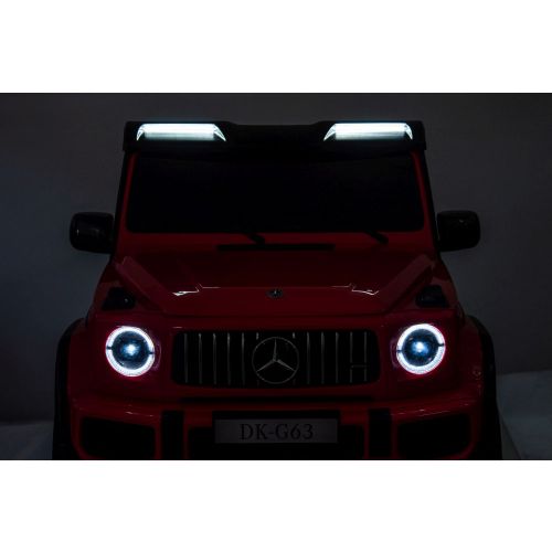 Licencirani auto na akumulator Mercedes G63 XXL 4x4 - dvosjed - crveni slika 11