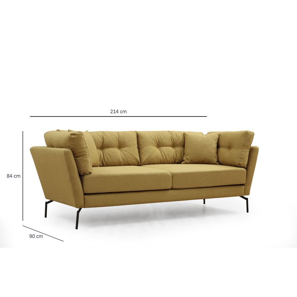 Sofa - Zelenožuta Troosjed slika 10
