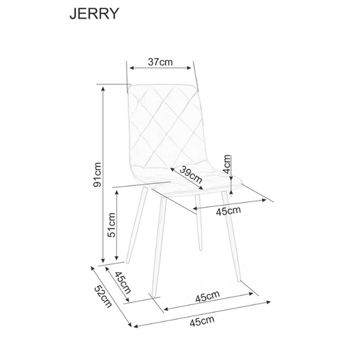 Stolica JERRY - Baršun slika 2