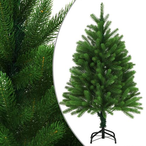 Umjetno božićno drvce s realističnim iglicama 120 cm zeleno slika 8