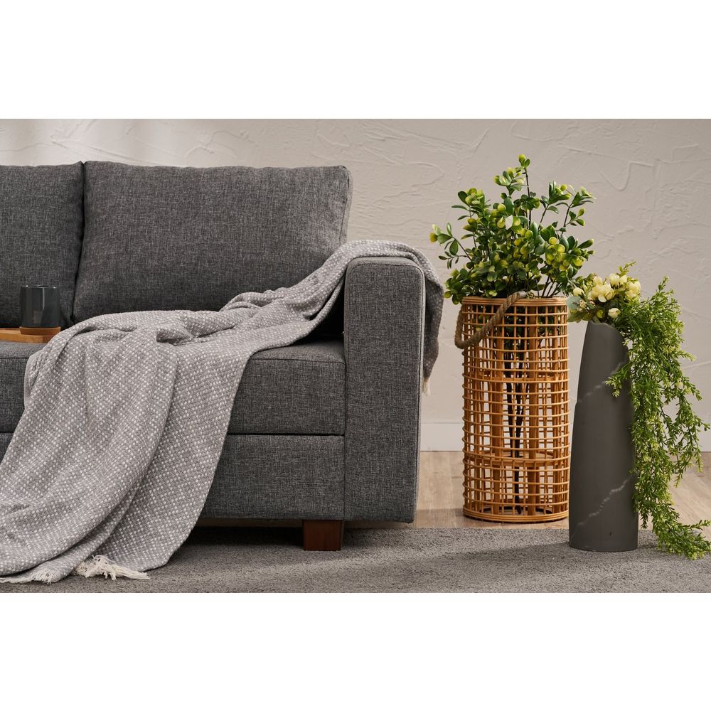 Aly - Siva Troosjedna Sofa na Razvlačenje slika 5