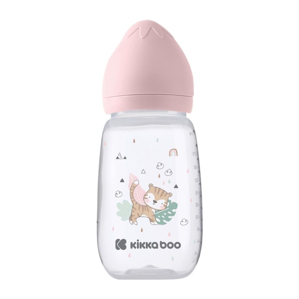 Kikka Boo Plastična flašica Savanna 310ml 6m+ Pink slika 1