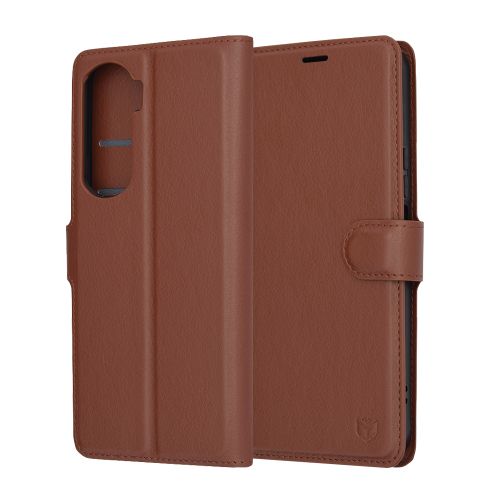 Techsuit – Leather Folio preklopna wallet maska za Honor 90 Lite – smeđa slika 1