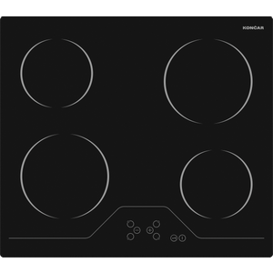 Končar Ugradna staklokeramička ploča UKE 6040 K.CM1, 4 zone, Širina 59 cm, Crna