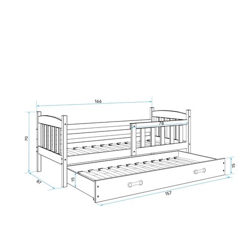 Baloo Dreamy Krevet Za Dve Osobe 160X80 White slika 3