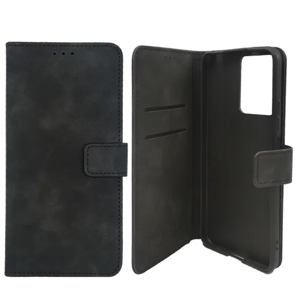MM BOOK TORBICA HONOR 600 - WALLET SKIN-FEEL crna slika 1