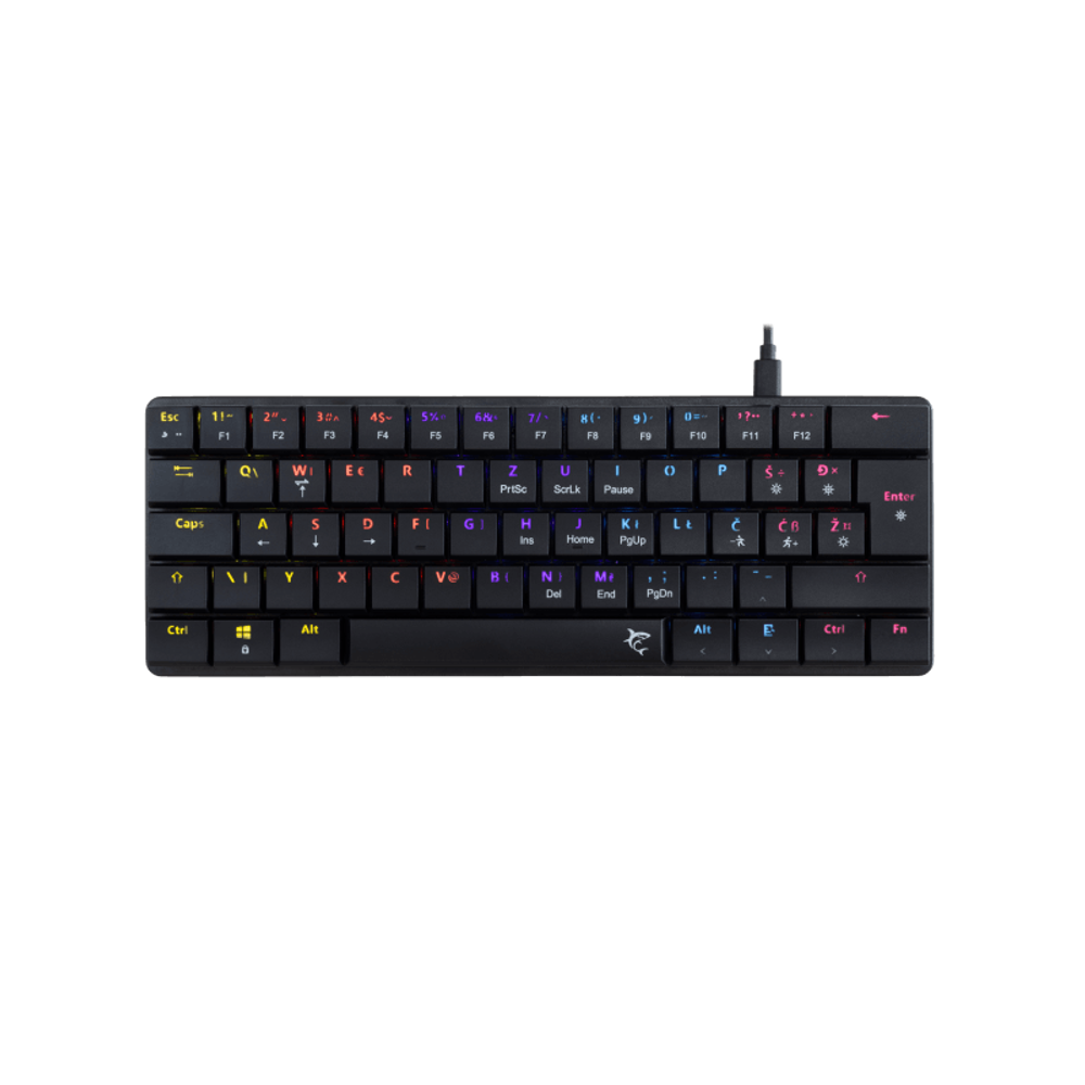 WHITE SHARK Mehanička tastatura GK-006132 NAGAMAKI / HR, smeđi prekidač slika 1