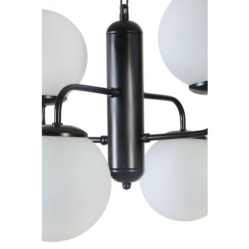 Pekin 4 Lü Siyah Beyaz Camlı Avize Black
White Chandelier slika 3