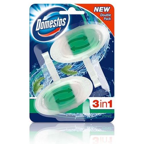 Domestos wc osvježivač 3U1 Pine 2x40g slika 1