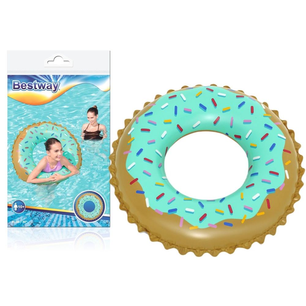 Bestway 36118 kolut na napuhavanje Donut tirkizni slika 1