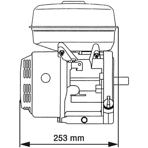 Benzinski motor 6,5 KS 4,8 kW crni slika 29