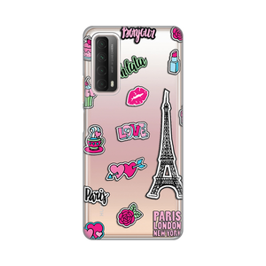 Torbica Silikonska Print Skin za Huawei P Smart 2021 Love Paris