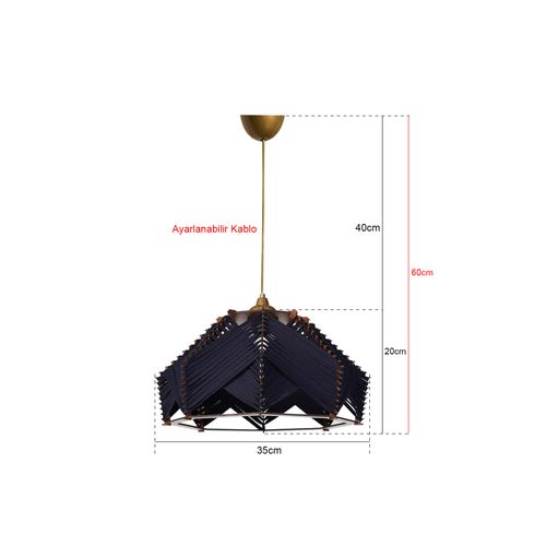 YL235 Navy Blue Chandelier slika 3