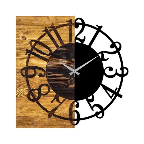 Wallity Ukrasni drveni zidni sat, Wooden Clock 1 slika 5