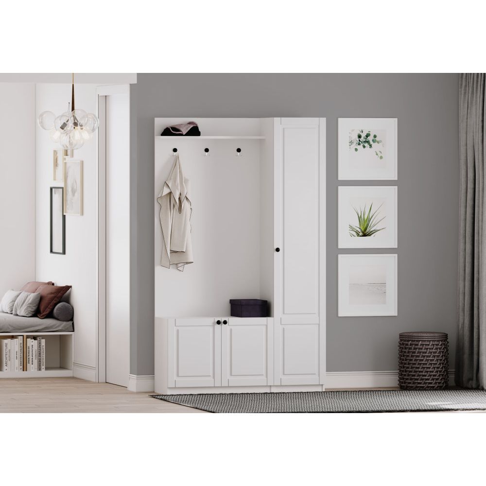 Hall Stand Rb-044 - Mat Bijela slika 1
