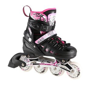 Nh10905 4u1 roze led veličine l (39-42) roleri/klizaljke nils extreme