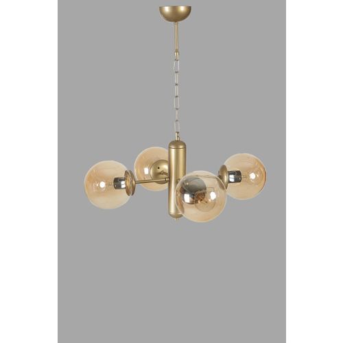 Bankok 4 Lü Eskitme Bal Camlı Avize Amber
Gold Chandelier slika 3