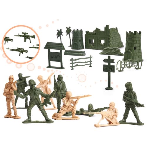 Set figurica za vojnu bazu 114 elemenata slika 3