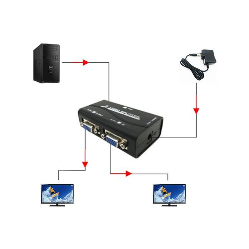 VGA spliter 1/2 2 porta V-SP112 aktivni slika 2