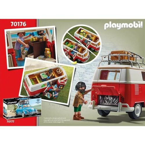 Set za Igru Vozila Playmobil 70176 Volkswagen T1 Bus Crvena slika 4