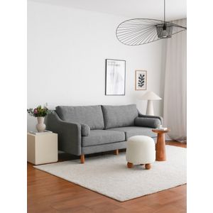 Nordi 3 Seater Wood - Siva Trosjed