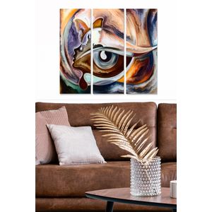 Dekorativna Slika od MDF-a u Više Boja (Set od 3 Komada) - MDF1253633137