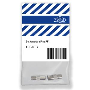 ZED electronic Set konektora F na RF, metalni - FRF-SET2