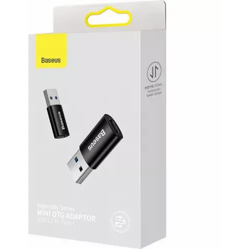 BASEUS INGENUITY USB-A NA USB-C ADAPTER OTG (CRNI) slika 6