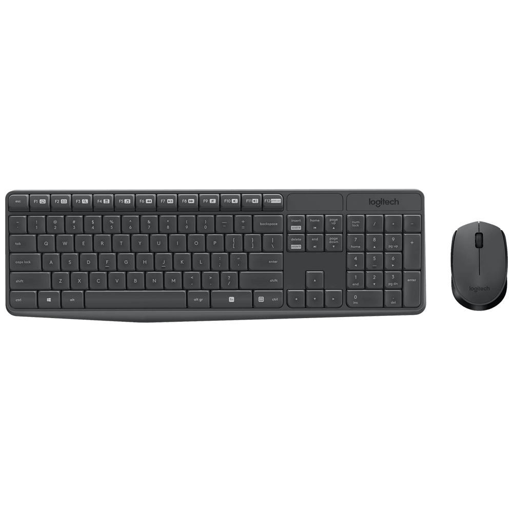 Logitech Tastatura + miš, bežični set, 2.4 GHz - MK235 slika 1