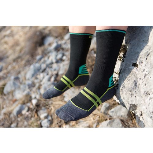 Čarape za planinarenje Dogma Yeti crna/zelena 37-39 slika 1