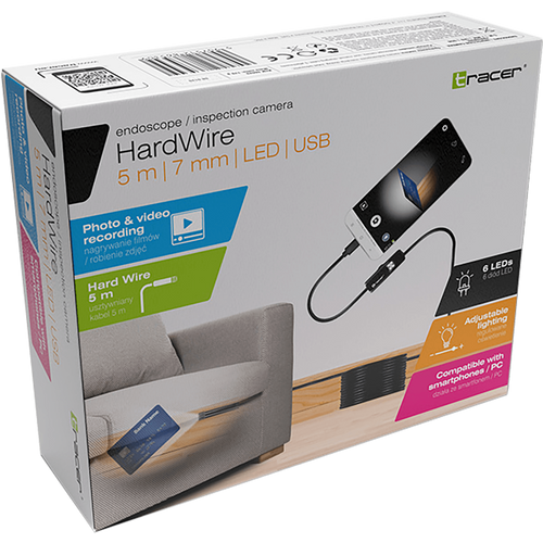 Tracer Kamera, endoskopska, USB, LED, vodootporna - HardWire USB slika 2