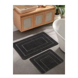 Set prostirki za kupatilo (2 komada) Cerceve, boja: antracit