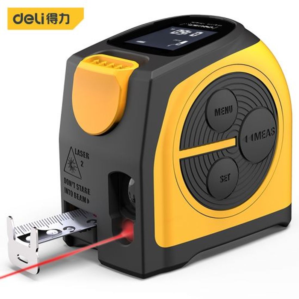 Deli digitalna laserska mjerna traka 5m + 40m DL4172a slika 1