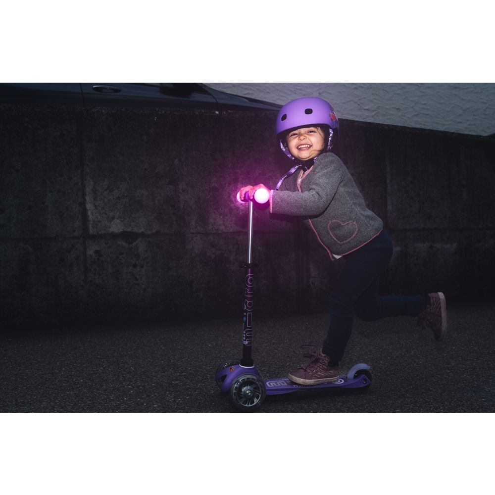 Micro Romobil Mini Deluxe Magic LED, Ljubičasti slika 7