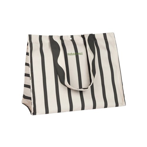 Nobodinoz Portofino Tote Torba Stripes, Black slika 2