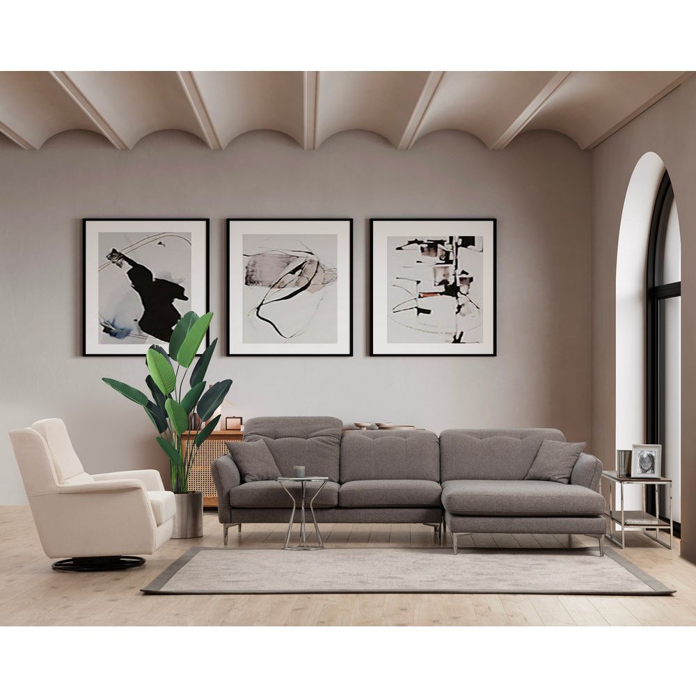 Costor Ugaona Sofa Desna Siva slika 3