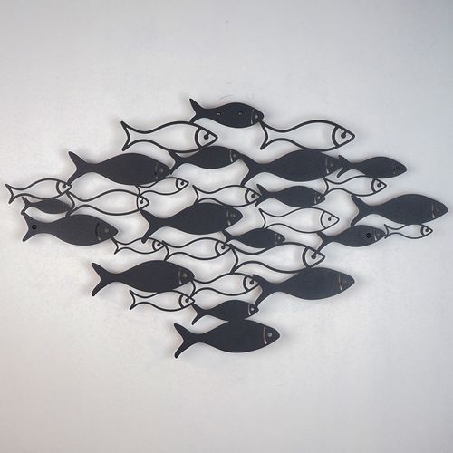 Wallity Metalna zidna dekoracija Fish Swarm - APT392MS slika 2