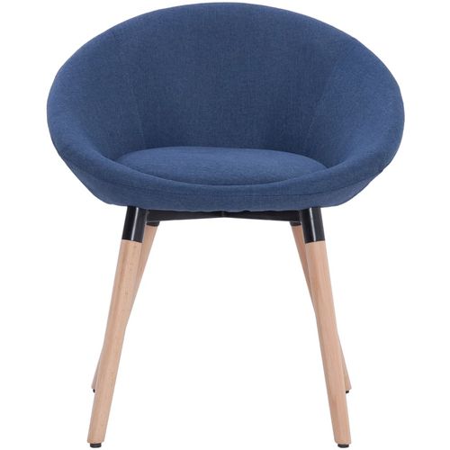 Blagovaonske stolice od tkanine 2 kom plave slika 24