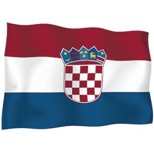 Zastava Republike Hrvatske 300x150 cm, s resicama, svečana, svila