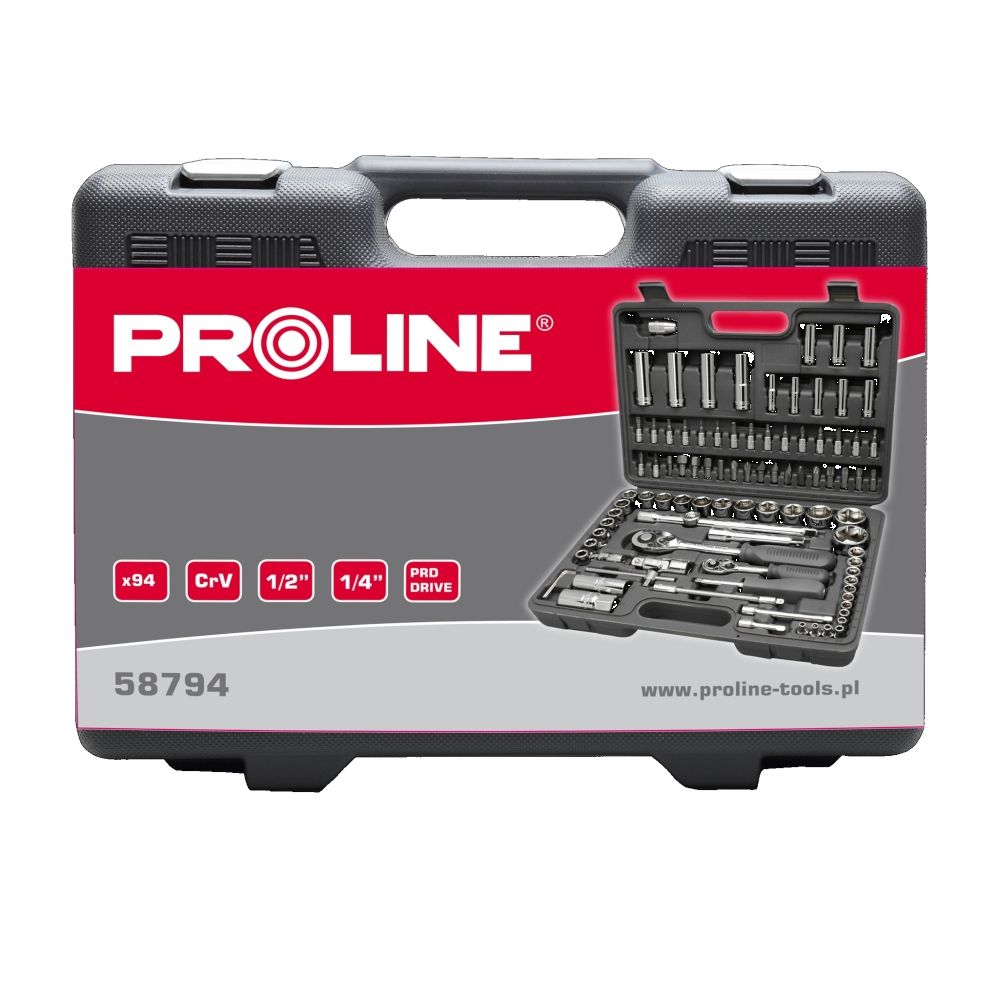 94-djelni set priključaka 1/4’’, 1/2’’ sa čegrtalj 58794 slika 2