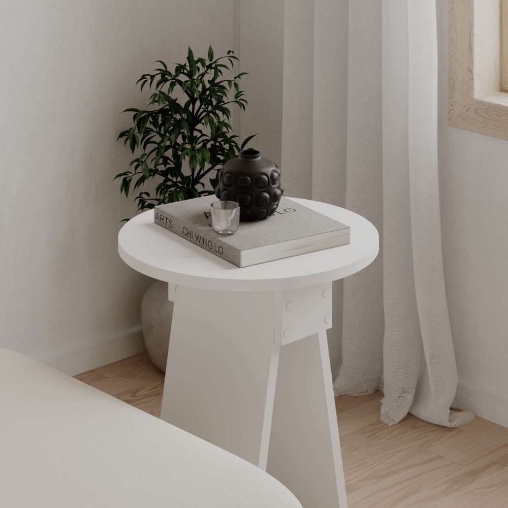 Chen - Whıte White Side Table slika 4