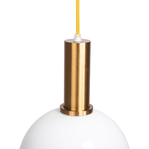 Viseća svjetiljka Staklena mliječna kugla Zlatno bijeli APP666-1CP slika 3